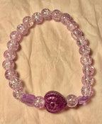 Purple Glass Butterfly bracelet