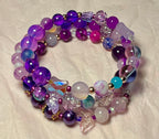 Purple Glass Butterfly bracelet