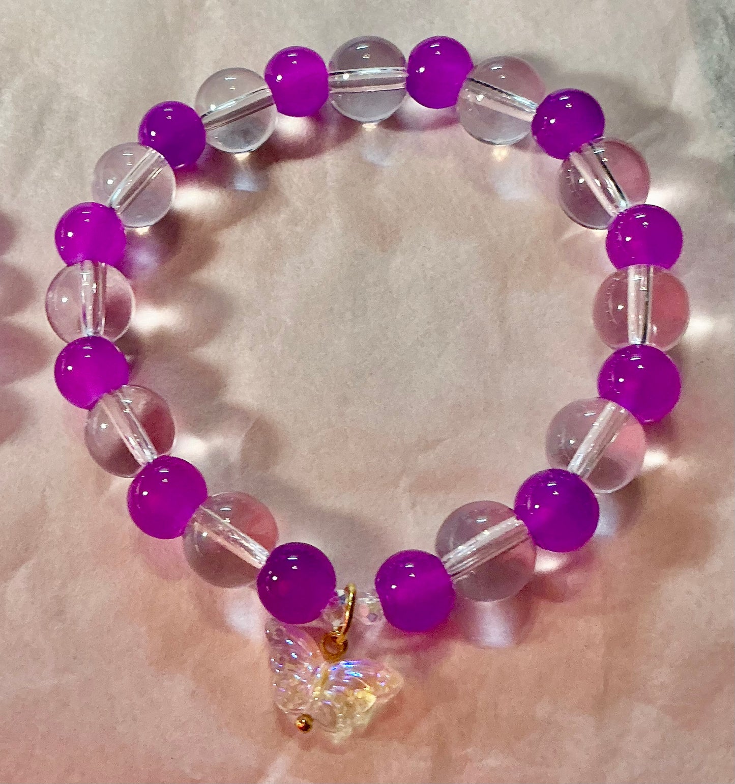The MK glass bracelet with butterflies Fundraiser