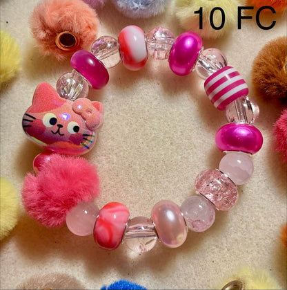 Fuzzy Cat Bracelet