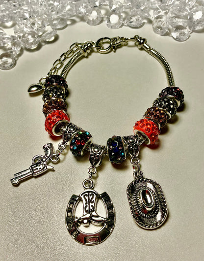 Silver Beaded Fluid Bracelet