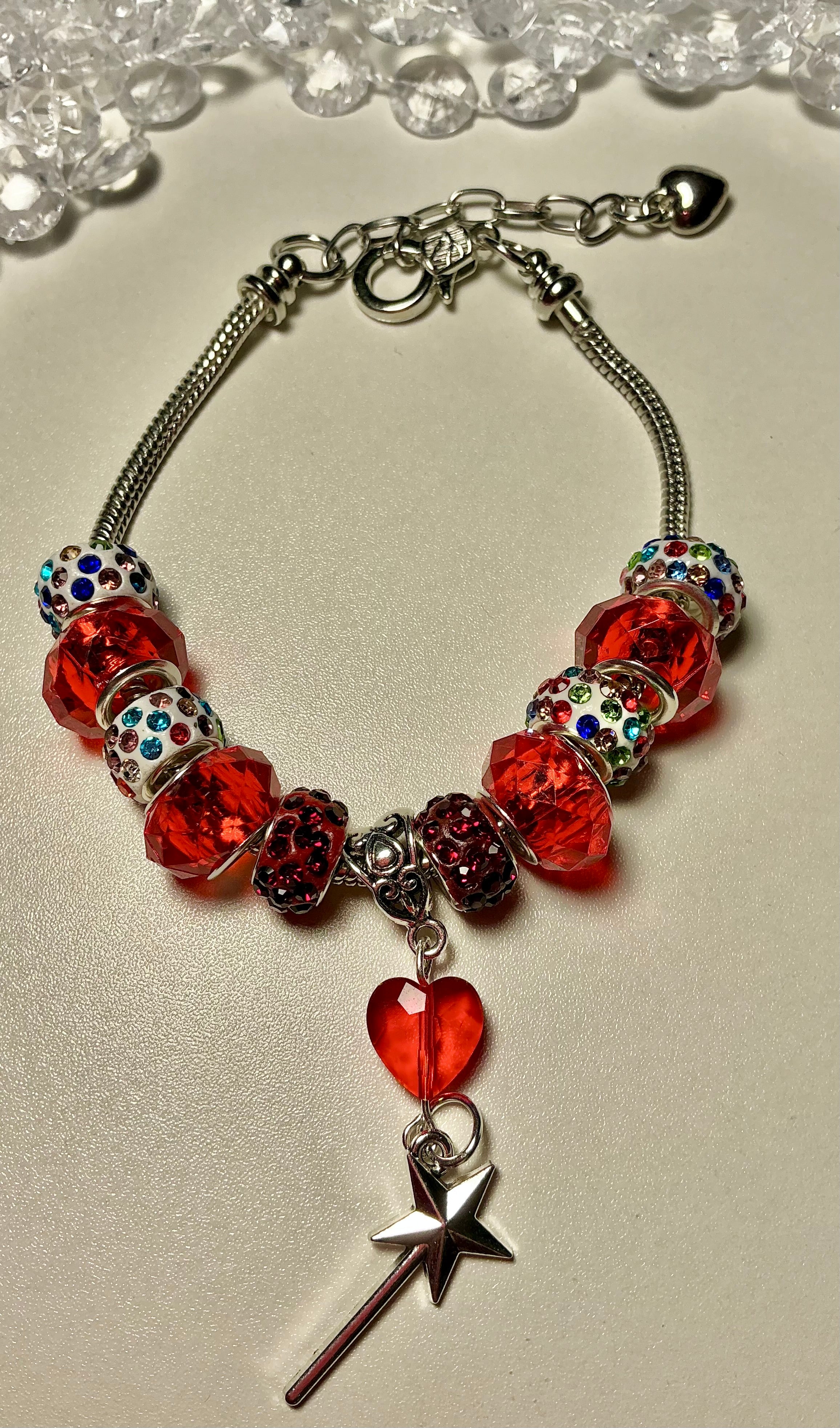 Silver Beaded Chain Bracelet