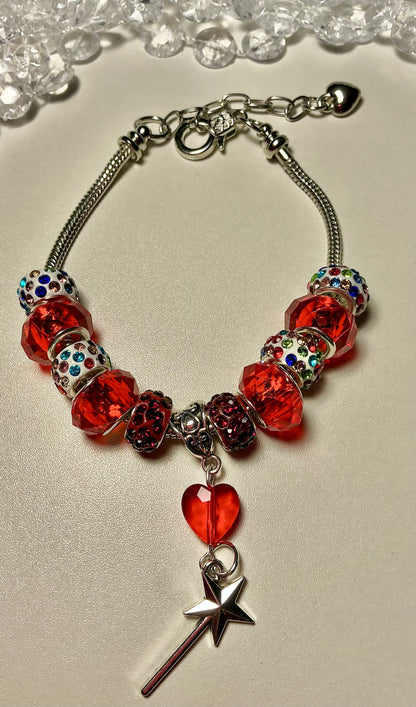 Silver Beaded Fluid Bracelet