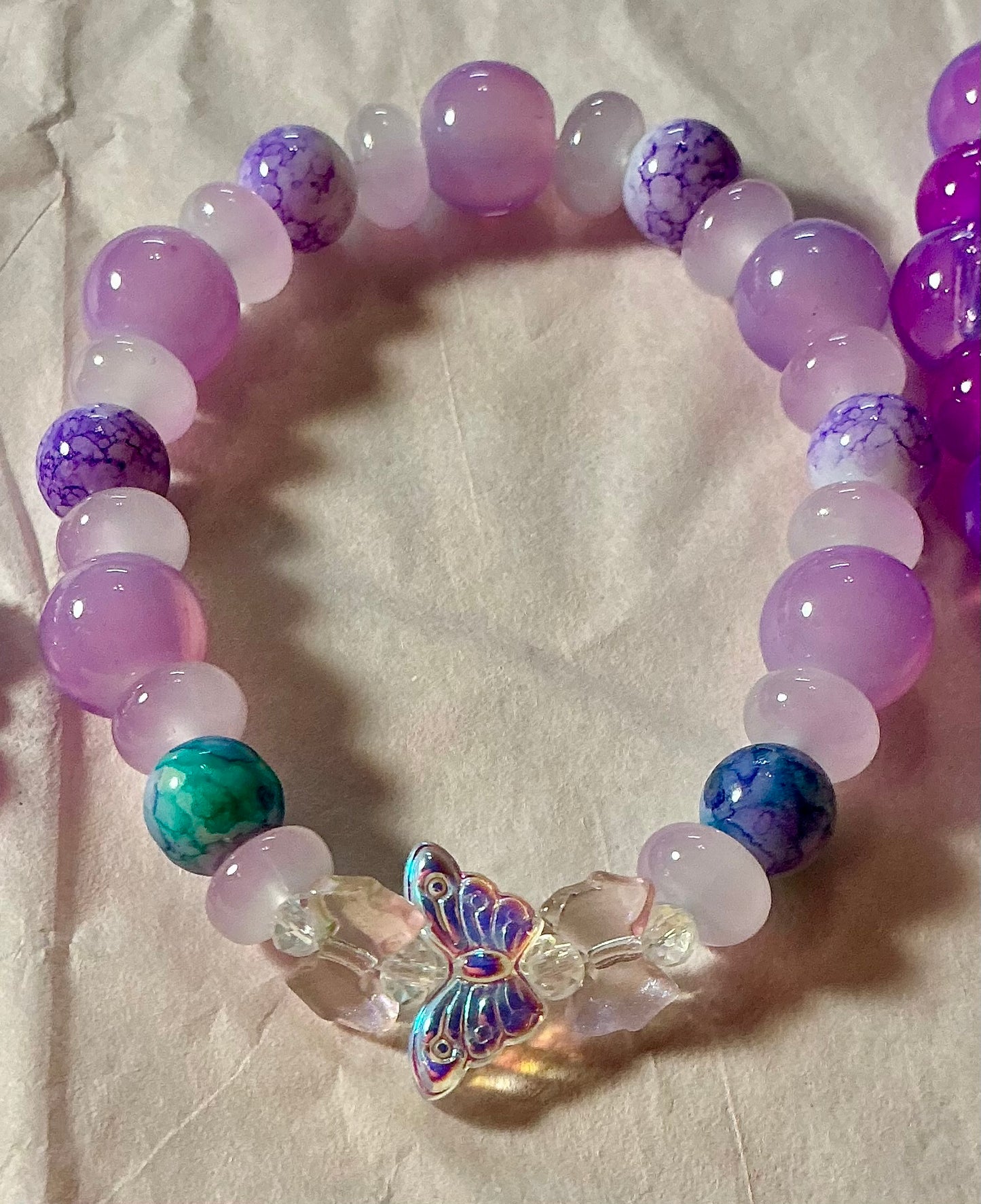 The MK glass bracelet with butterflies Fundraiser