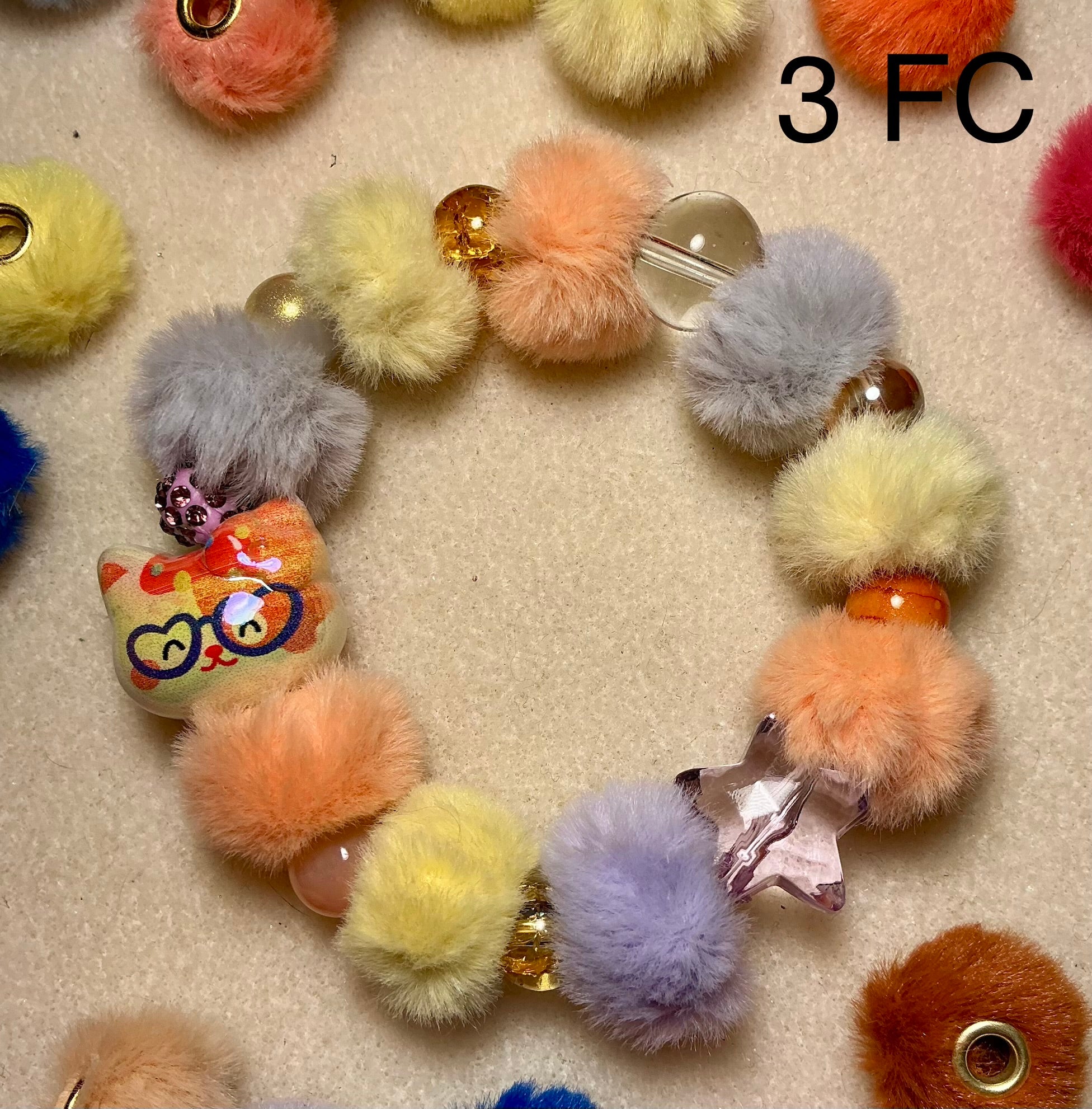 Fuzzy Cat Bracelet