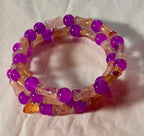 Purple Glass Butterfly bracelet