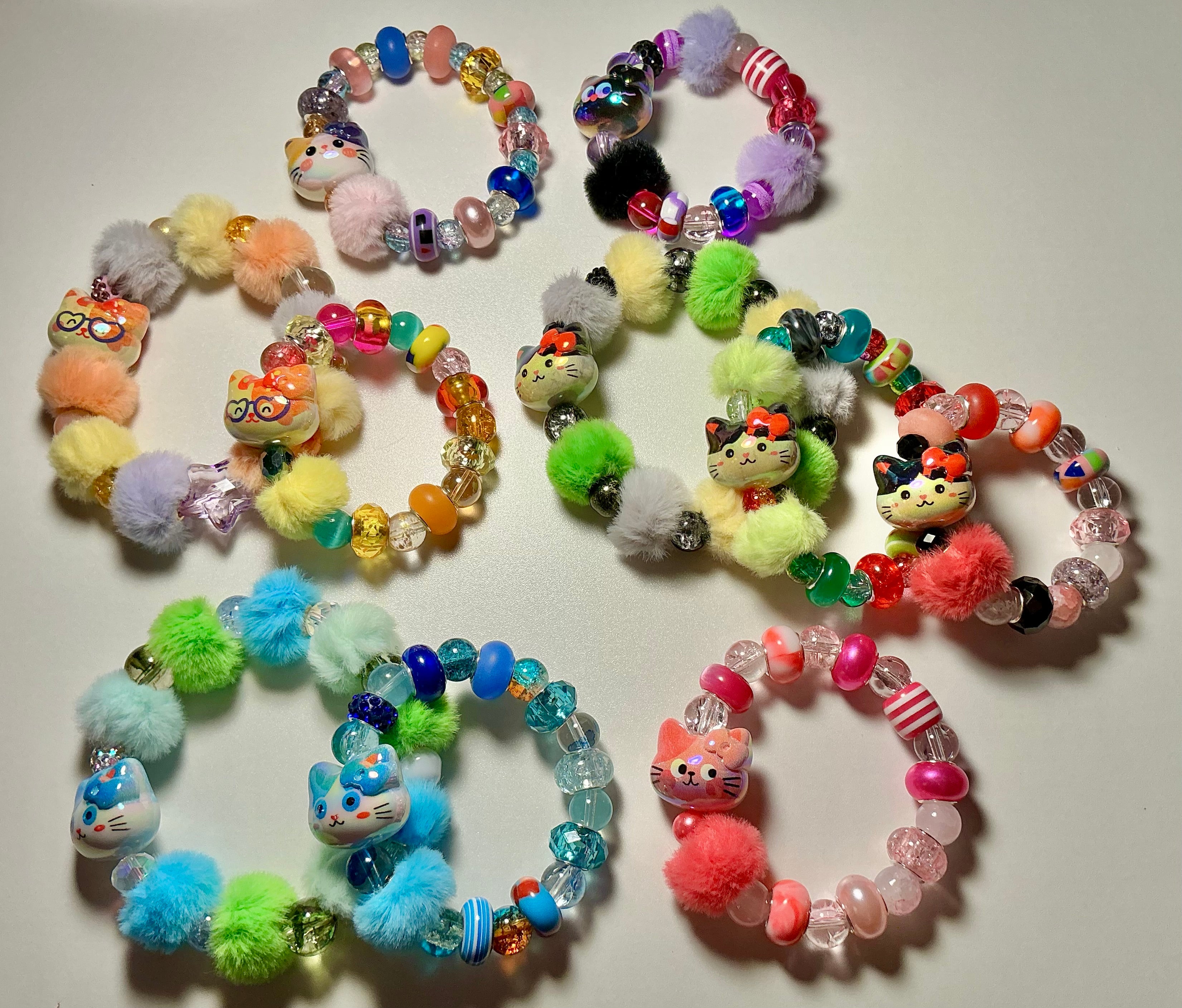 Fuzzy Cat Bracelet