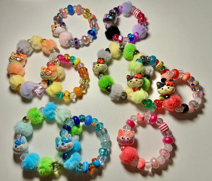 Fuzzy Cat Bracelet