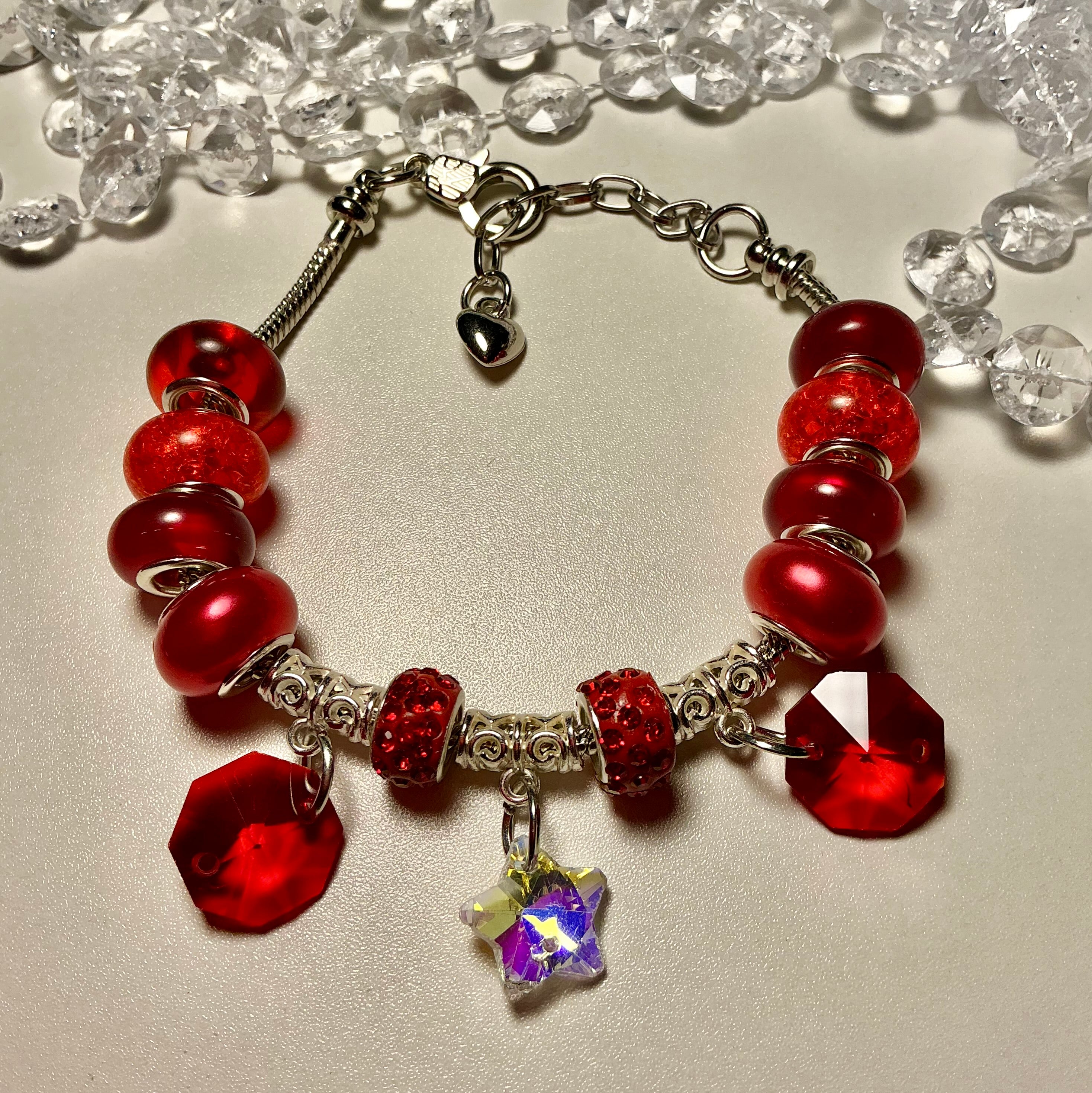Silver Beaded Chain Bracelet