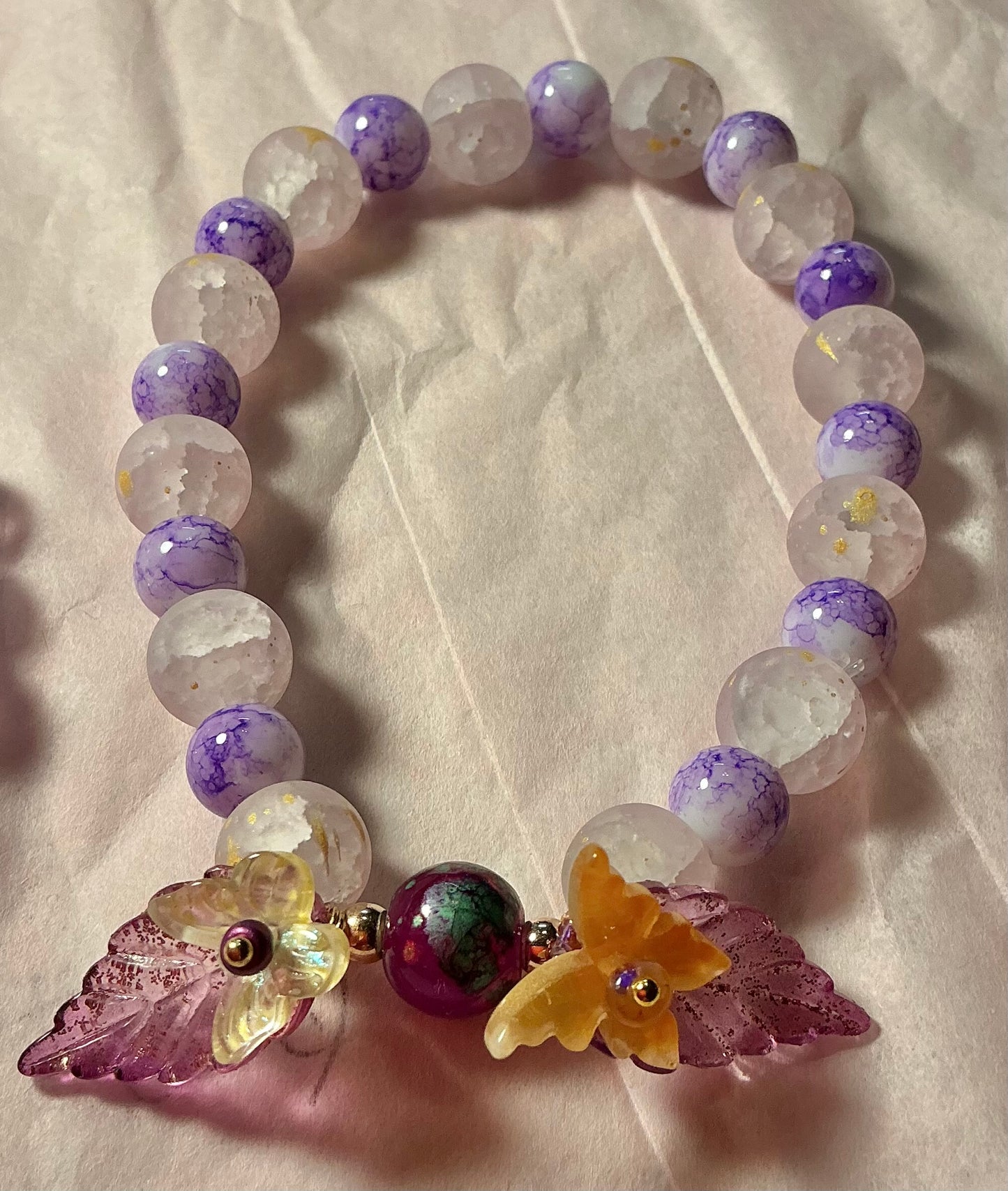 The MK glass bracelet with butterflies Fundraiser