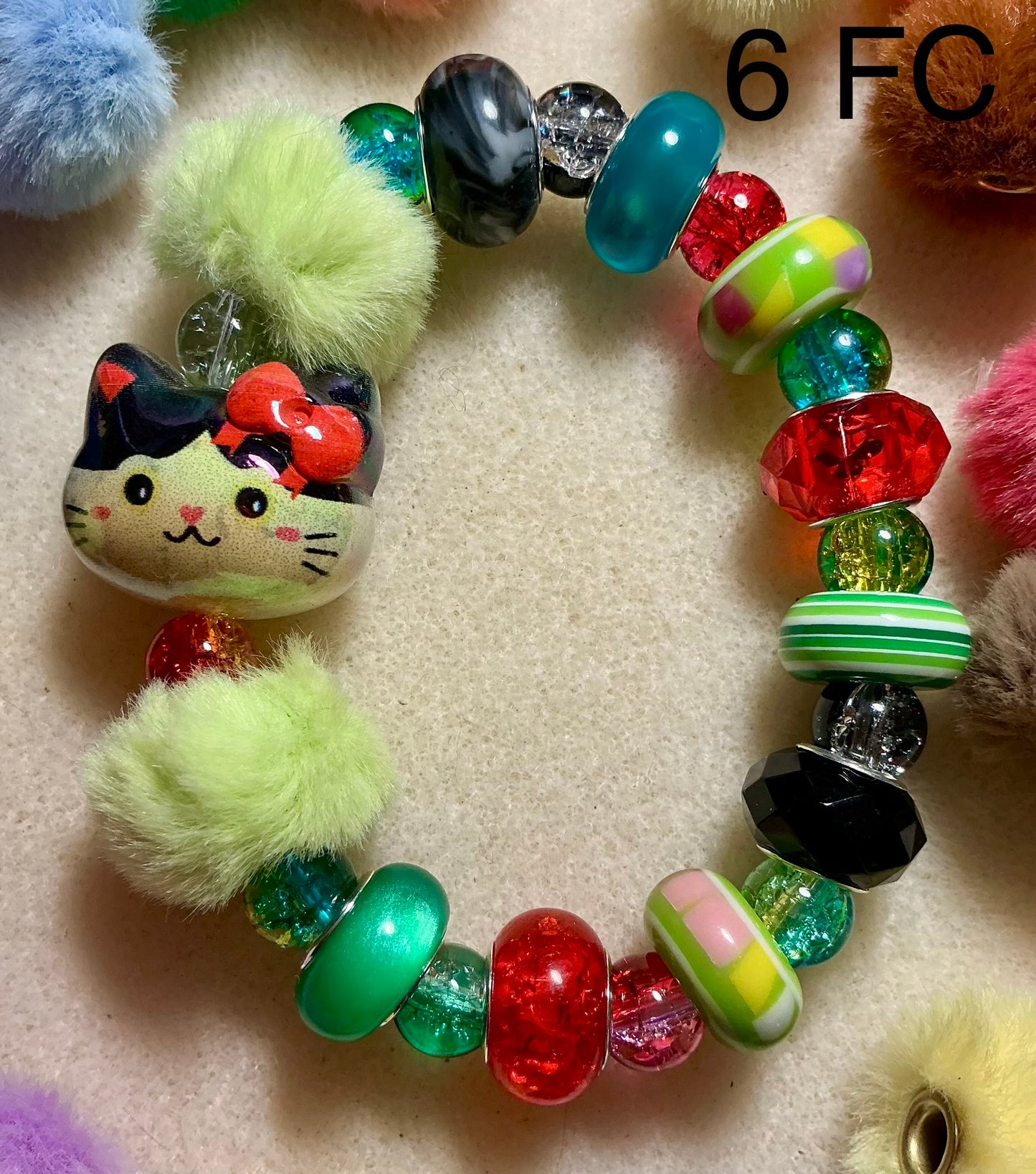 Fuzzy Cat Bracelet