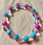 Purple Glass Butterfly bracelet