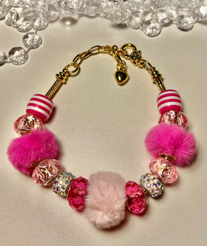 Gold Beaded Fluid Bracelet