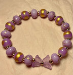 Purple Glass Butterfly bracelet