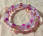 Purple Glass Butterfly bracelet