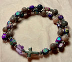 Purple Glass Butterfly bracelet