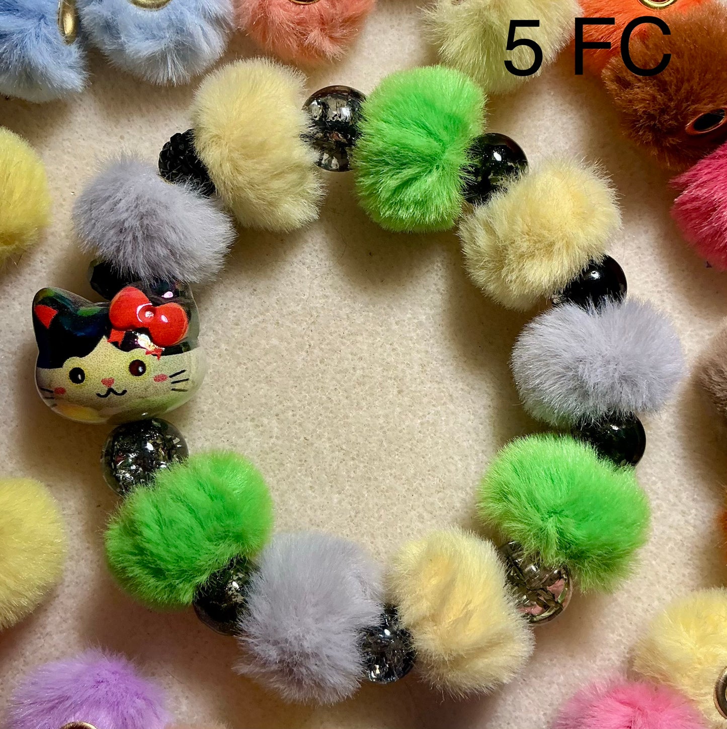 Fuzzy Cat Bracelet