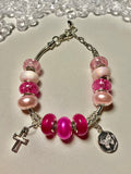 Silver Beaded Chain Bracelet