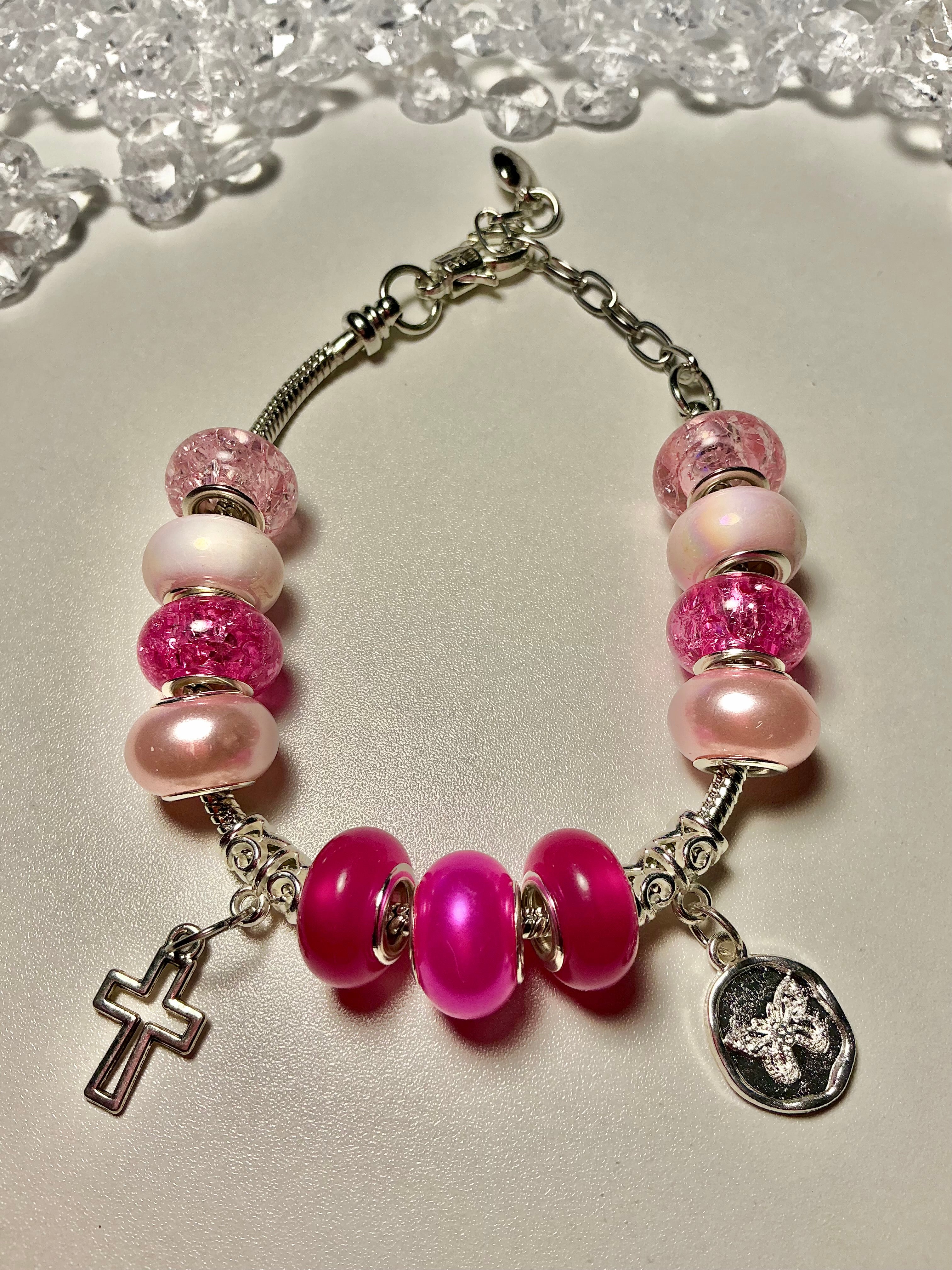 Silver Beaded Chain Bracelet