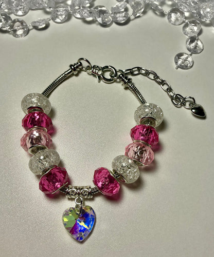 Silver Beaded Fluid Bracelet