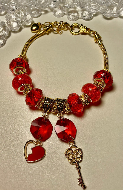 Gold Beaded Fluid Bracelet