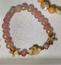 Beach themed glass bracelet